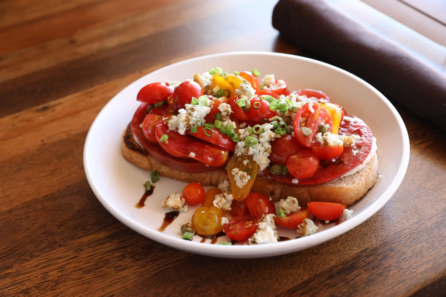 Heirloom tomato bruschetta